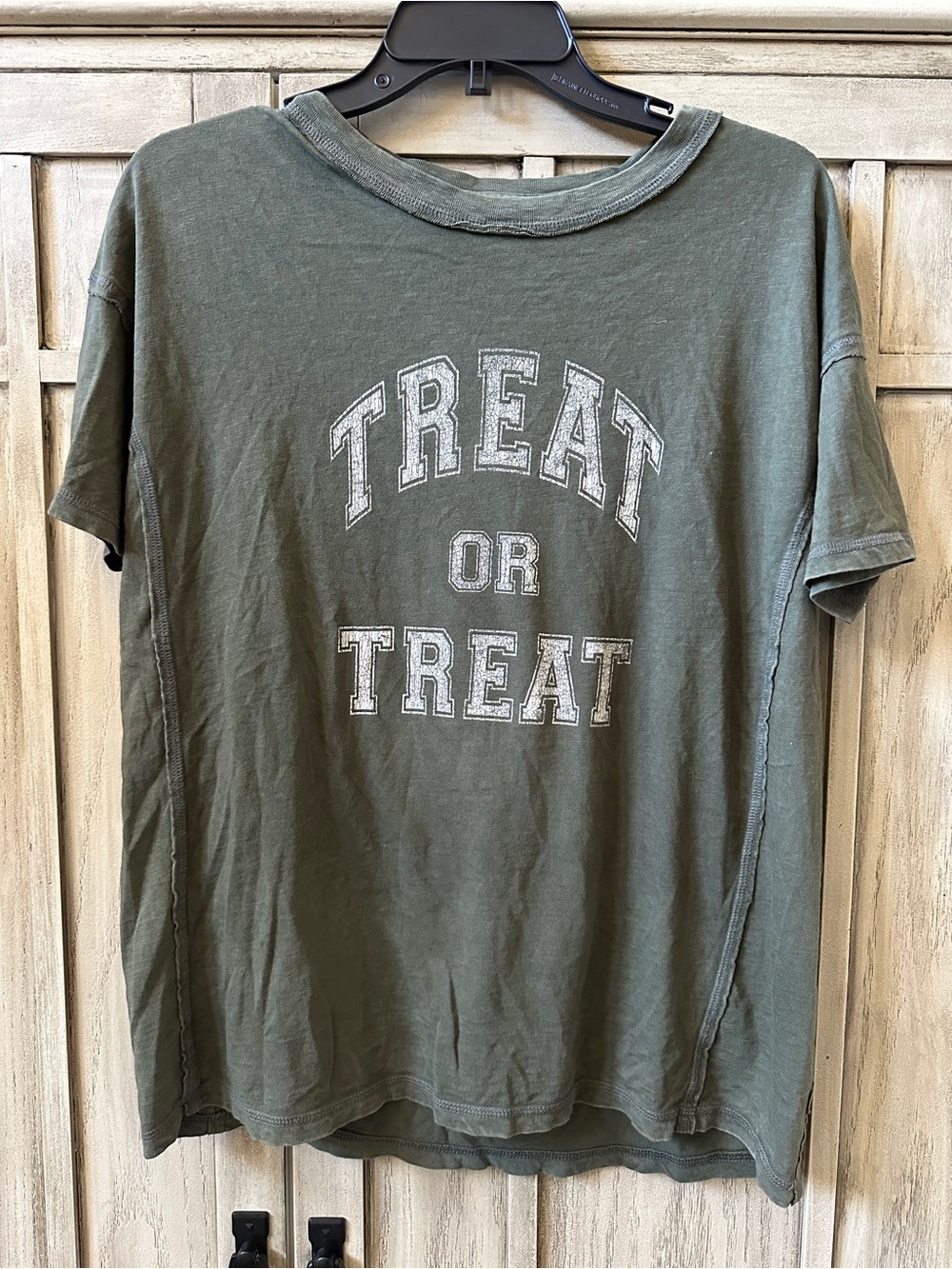 NEW Aerie Women’s Treat or Treat Oversized T-Shirt XXS Extra Small Halloween